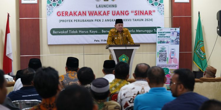 Pjs Wali Kota Palu Hadiri Launching Gerakan Wakaf Uang