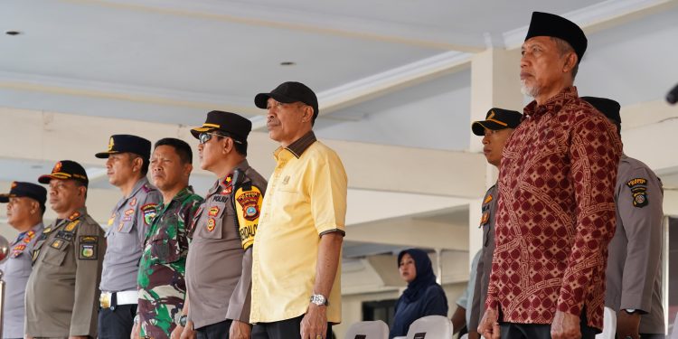 Asisten Pemerintahan dan Kesra Hadiri Apel Siaga Pengawasan Pilkada Serentak Tahun 2024