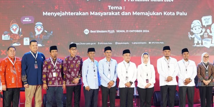 Pjs Wali Kota Palu Hadiri Debat Perdana Pilkada Calon Wali Kota dan Wakil Wali Kota Palu