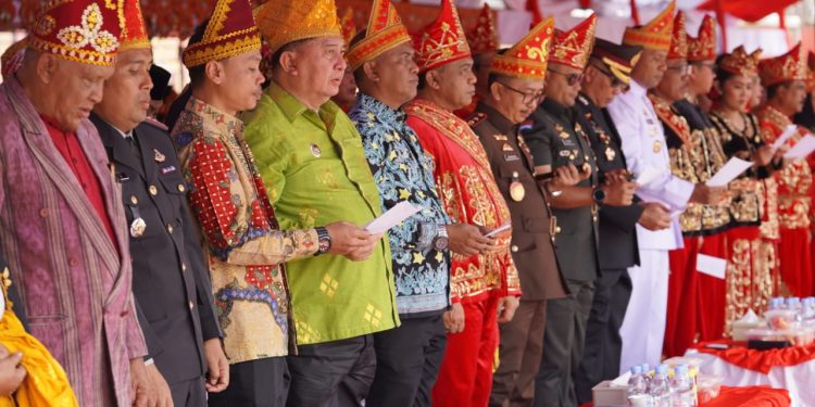 Pjs Wali Kota Palu Hadiri Upacara Peringatan HUT Ke-11 Kabupaten Morowali Utara