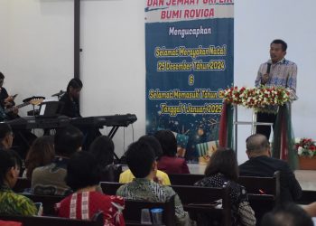 Wakili Wali Palu Kasat Pol PP Kota Palu Hadiri Perayaan Natal Jemaat Gereja Kristen Indonesia (GKI) LIK Roviga