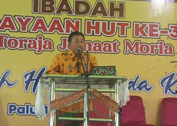 Kalak BPBD Kota Palu Hadiri Ibadah Syukur Peringatan HUT Ke-36 Gereja Toraja Jamaat Moria Palu