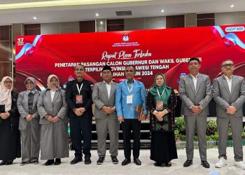 Anwar – Reny Ditetapkan KPU Sulteng Sebagai Gubernur dan Wakil Gubernur Sulawesi Tengah Periode 2025-2030