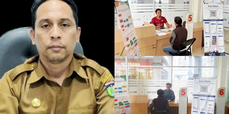 Dinas Penataan Ruang dan Pertanahan Kota Palu Membuka Akses Layanan MPP di Pasar Bambaru