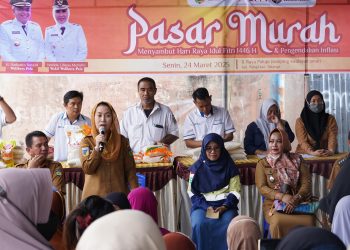 Menyambut Idul Fitri 1446 H, Wawali Imelda Membuka Pasar Murah di Kelurahan Palupi