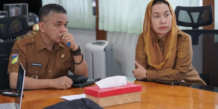 Wali Kota dan Wawali Palu Ikuti Sosialisasi Indikator MCP Tahun 2025 Yang Digelar KPK RI