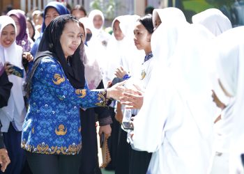 Wawali Imelda Hadiri Halal Bihalal SMP Negeri 2 Palu