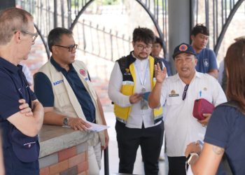 Presly Tampubolon Dampingi Delegasi Kedubes Swiss Kunjungi Kawasan Huntap Talise