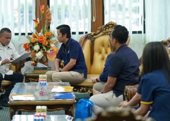 Wali Kota Palu Menerima Kunjungan Kacab Bank Mandiri Taspen Palu