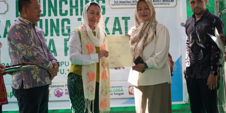 Wawali Imelda Secara Resmi Melaunching Kampung Zakat Kota Palu di Kelurahan Watusampu
