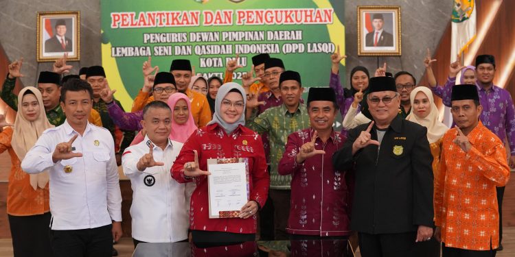 Wali Kota Palu Resmi Melantik Pengurus DPD LASQI Kota Palu Periode 2025-2030