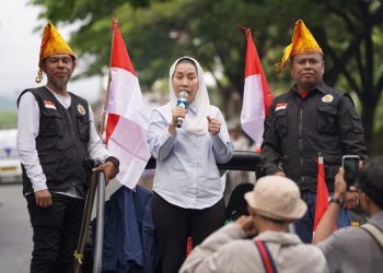 Wawali Imelda Lepas Peserta Pawai Kebangsaan Memperingati Hari Lahir Pancasila