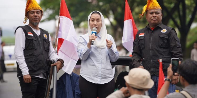Wawali Imelda Lepas Peserta Pawai Kebangsaan Memperingati Hari Lahir Pancasila