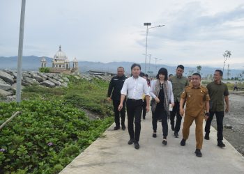 Hadianto Rasyid dan Wali Kota Iwanuma Jepang Kunjungi Lokasi Eks-Bencana Serta Proyek Rekonstruksi