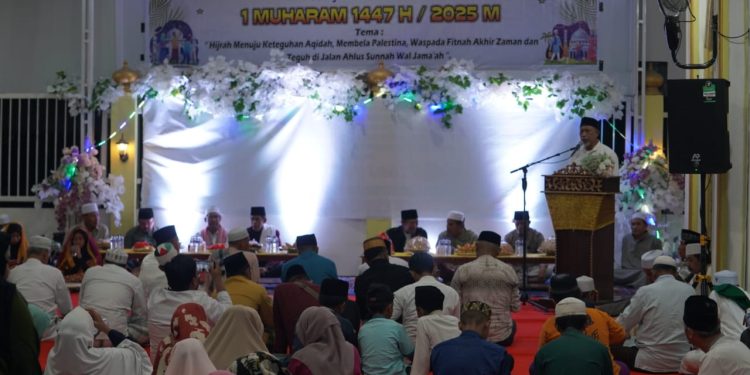 Asisten Pemerintahan da Kesra Hadiri Peringatan Tahun Baru Islam 2025 di Mesjid Al-Ikhlas Ganogo