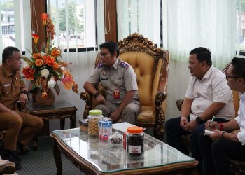 Baru Menjabat Kepala Kantor Pertanahan Kota Palu, Susetyo Nugroho Silaturahim Perdana Bersama Wali Kota