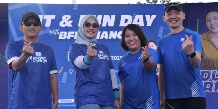 Diah Puspita Hadiri Fit & Fun Day with BFI Finance Palu, Kampanyaken Gaya Hidup Sehat