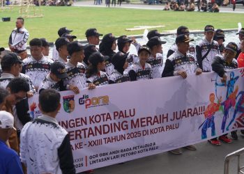 Asisten I Setda Kota Palu Melepas Kontingen POPDA Kota Palu Tahun  2025