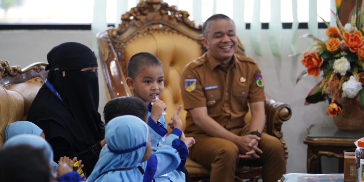 Wali Kota Palu Sambut Kunjungan Murid TK Islam Terpadu Jilil Qur’an, Perkenalkan Dunia Pemerintahan Sejak Dini