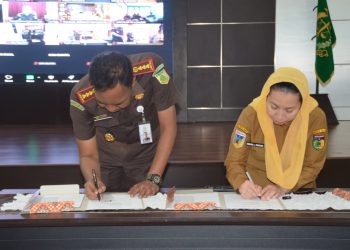 Pemkot dan Kejari Palu Teken Kesepakatan Bersama Pelaksanaan Sanksi Sosial Terhadap Pelaku Tidak Pidana Umum