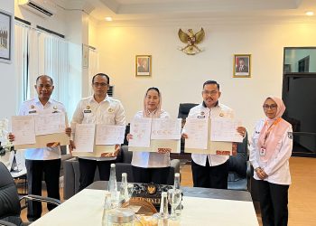 Tingkatkan Layanan Kependudukan, Pemkota Palu Teken MoU Bersama 6 Lembaga Pemerintahan
