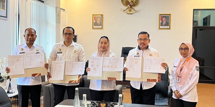 Tingkatkan Layanan Kependudukan, Pemkota Palu Teken MoU Bersama 6 Lembaga Pemerintahan
