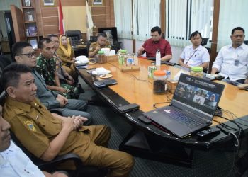 Wali Kota Bersama Forkopimda Kota Palu Ikuti Rapat Bersama Mendagri RI Secara Virtual, Berikut Pembahasannya