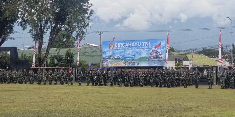 KODAM XXIII/Palaka Wira Gelar Gladi Upacara HUT TNI Ke-80, Palaka Wira Fest 2025 Siap Digelar