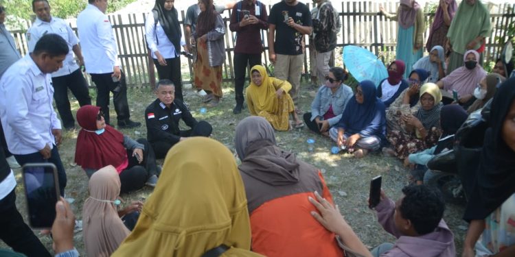 Pasca Demontrasi Aktifitas Tambang Galian C, Wali Kota Palu Temui Masyarakat Kelurahan Watusampu