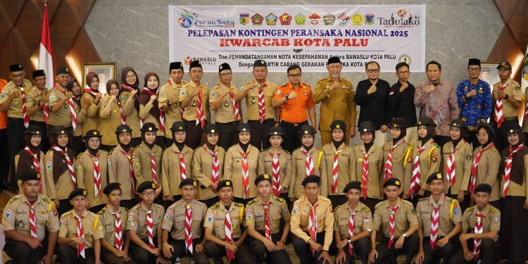 Kontingen Pramuka Kota Palu Ikuti Peran Saka Tahun 2025