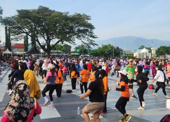 Memperingati HUT Ke-47 Kota Palu, KORMI Gelar Kegiatan Aerobik dan Zumba
