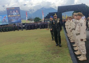 Kasdam XXIII/Palaka Wira Pimpin Upacara Peringatan HUT TNI Ke-80