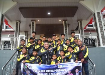 Wali Kota Palu Lepas Tim SSB Kaili Putra Pengawu Berlaga Pada Turnamen BLiSPI Youth Cup 2025