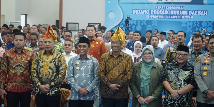 Wali kota Palu Hadiri Rakor Produk Hukum Se-Sulteng