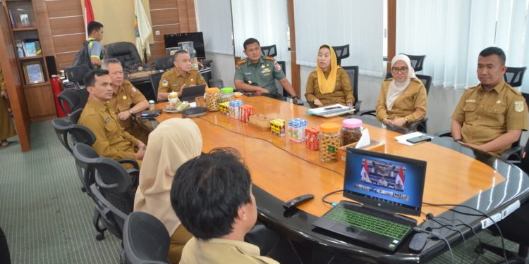 Wali Kota dan Wakil Wali Kota Palu Ikuti Rapat Evaluasi Percepatan Pembangunan Koperasi Merah Putih