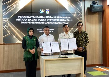 Pemkot dan BPS Kota Palu Teken MoU Pengelolaan Data Terpadu